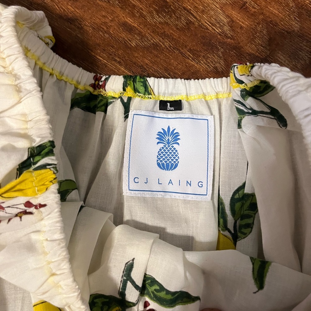 CJ Laing Lemon Print Top and Skirt Set ๐ - Picture 4 of 16